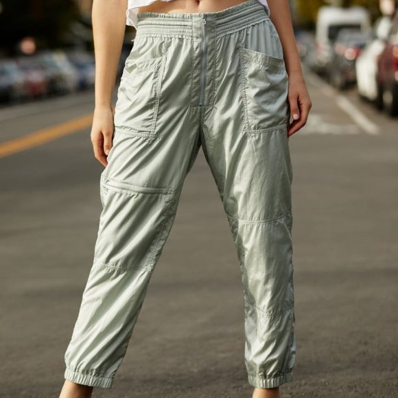 Free People Tell Me About It Pants Small Green - Picture 1 of 13
